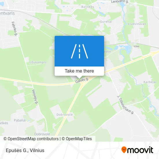 Карта Epušės G.