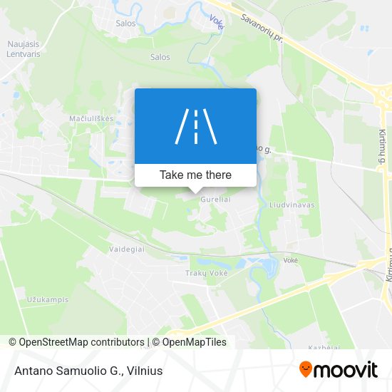 Antano Samuolio G. map