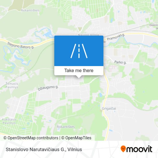 Stanislovo Narutavičiaus G. map