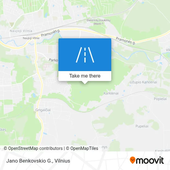 Jano Benkovskio G. map