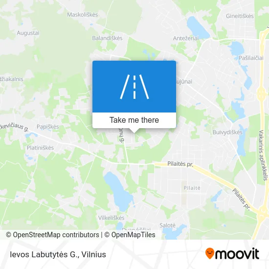 Карта Ievos Labutytės G.