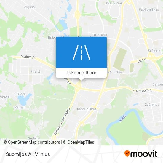 Карта Suomijos A.