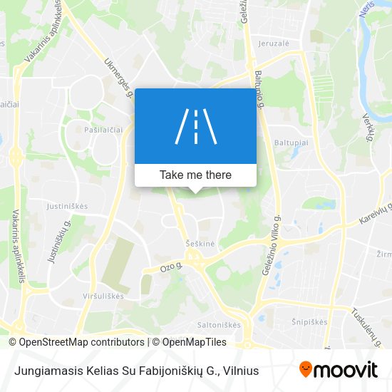 Jungiamasis Kelias Su Fabijoniškių G. map