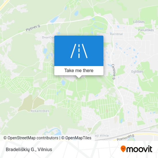 Bradeliškių G. map