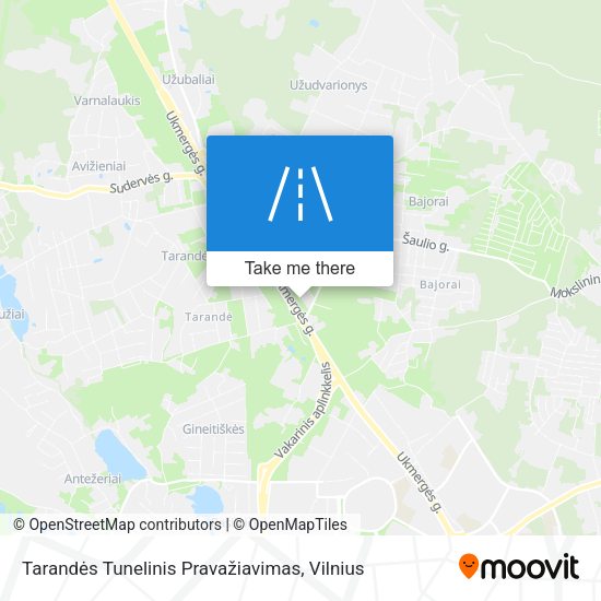 Tarandės Tunelinis Pravažiavimas map
