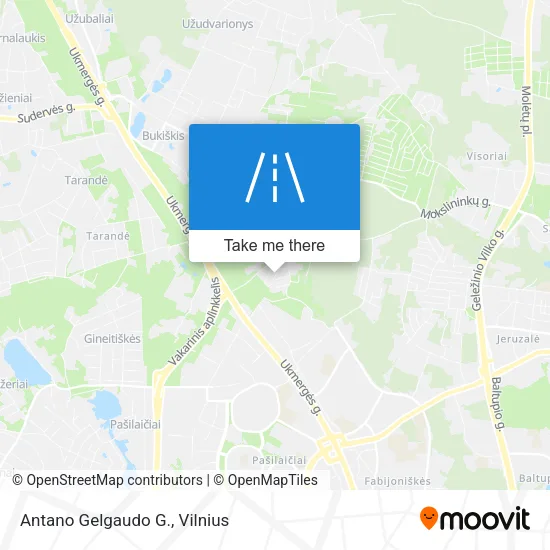 Antano Gelgaudo G. map