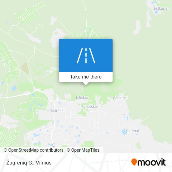 Žagrenių G. map