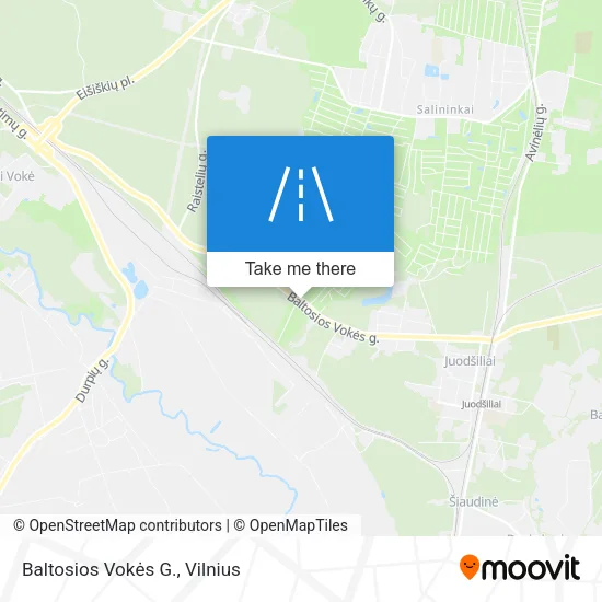 Карта Baltosios Vokės G.