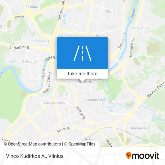 Vinco Kudirkos A. map