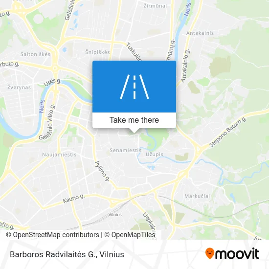 Карта Barboros Radvilaitės G.