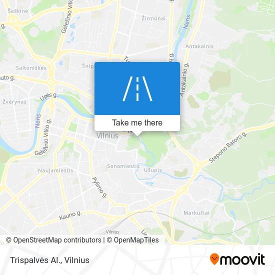 Карта Trispalvės Al.