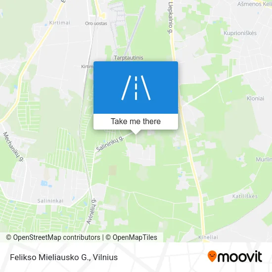 Felikso Mieliausko G. map