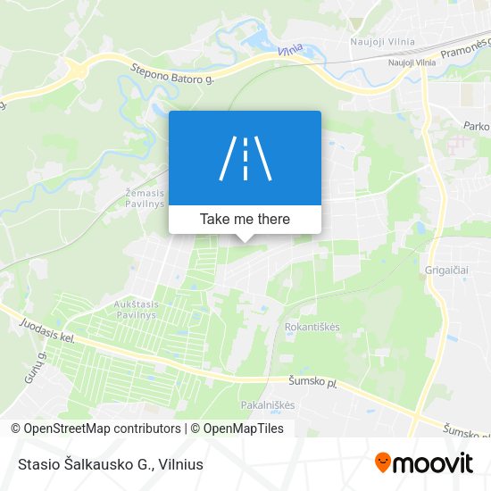 Stasio Šalkausko G. map