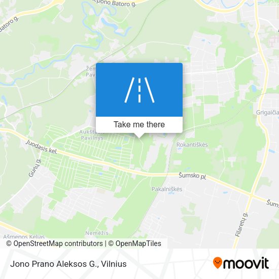 Jono Prano Aleksos G. map
