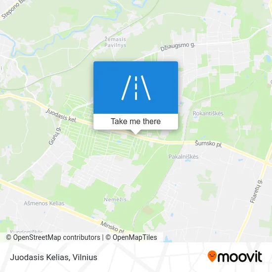 Карта Juodasis Kelias