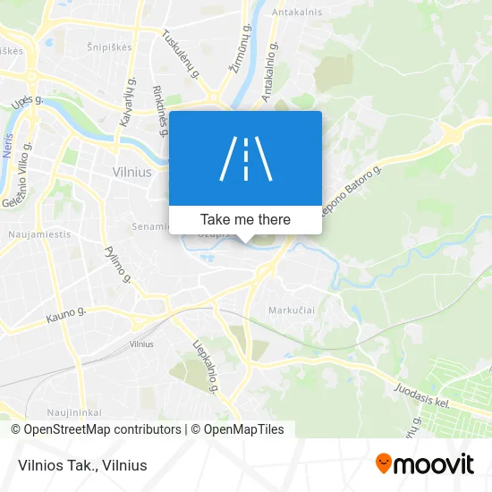 Карта Vilnios Tak.
