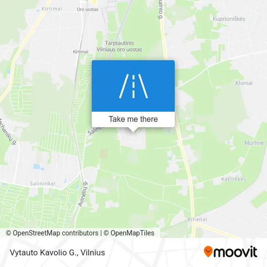 Карта Vytauto Kavolio G.