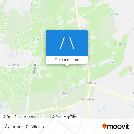 Карта Žybartonių G.