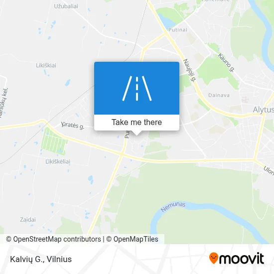 Kalvių G. map