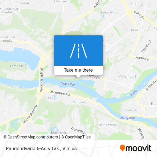 Raudondvario 6-Asis Tak. map