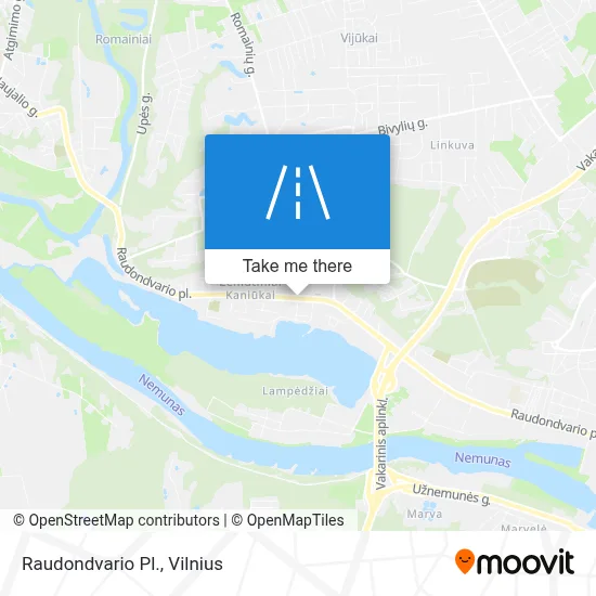 Raudondvario Pl. map