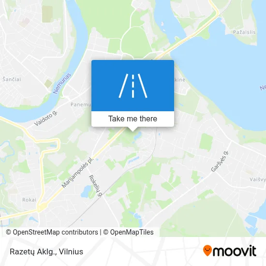Razetų Aklg. map