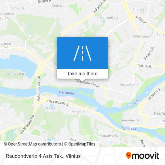 Raudondvario 4-Asis Tak. map