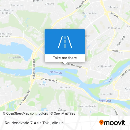 Raudondvario 7-Asis Tak. map