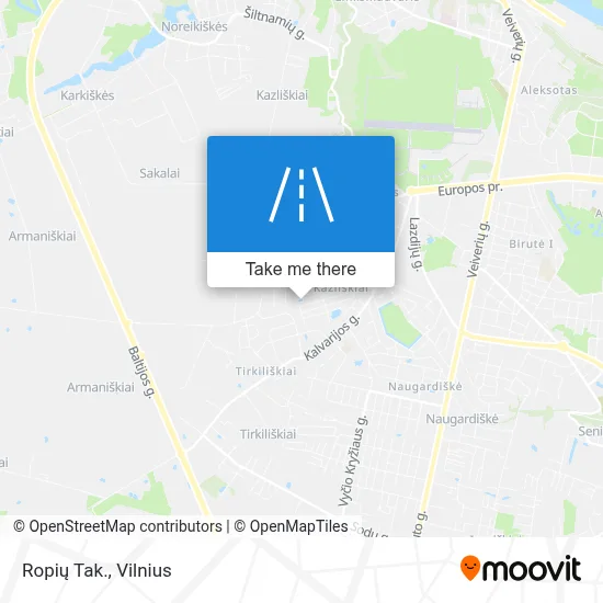 Ropių Tak. map