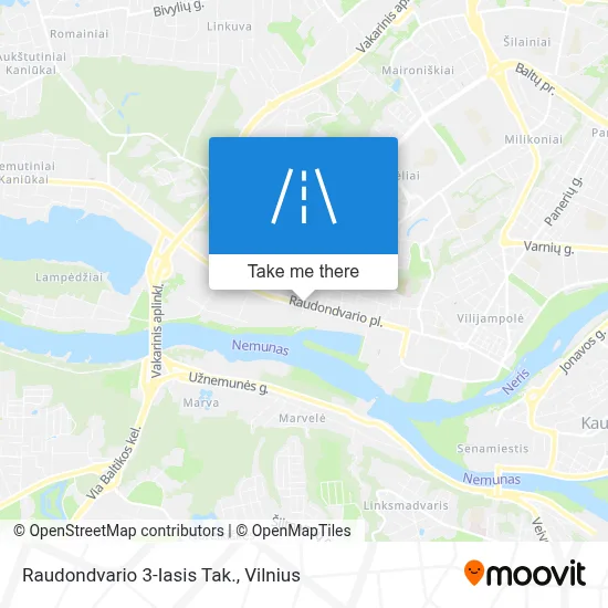 Raudondvario 3-Iasis Tak. map