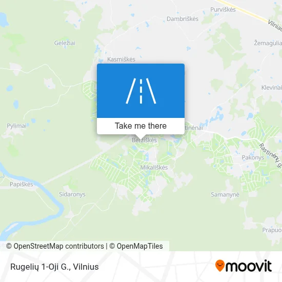 Rugelių 1-Oji G. map