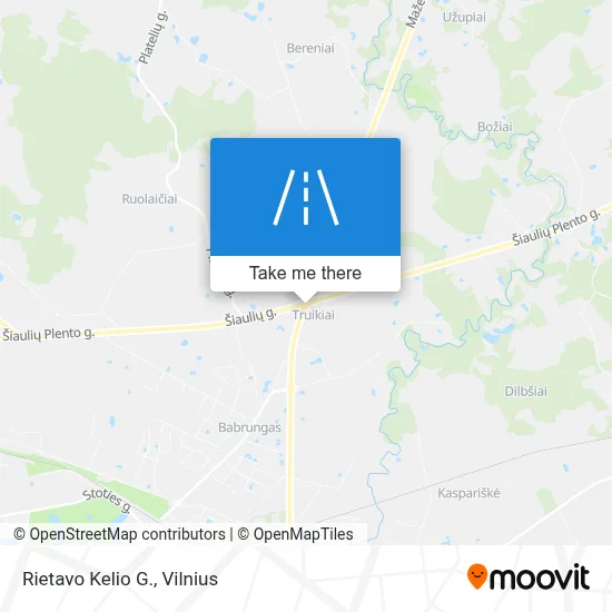 Rietavo Kelio G. map