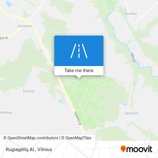 Rugiagėlių Al. map