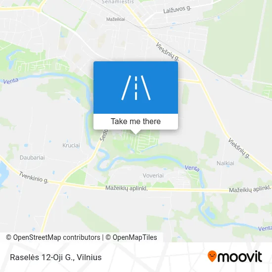 Raselės 12-Oji G. map