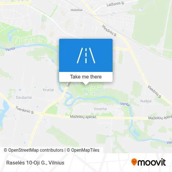 Raselės 10-Oji G. map