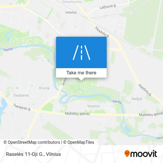 Raselės 11-Oji G. map
