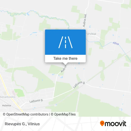 Rievupės G. map