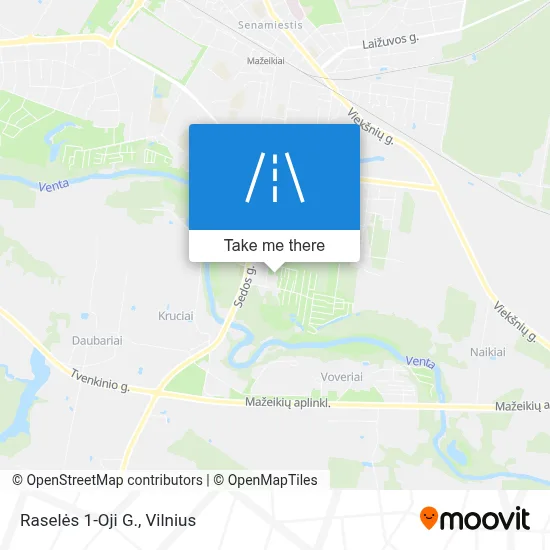 Raselės 1-Oji G. map