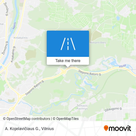A. Kojelavičiaus G. map