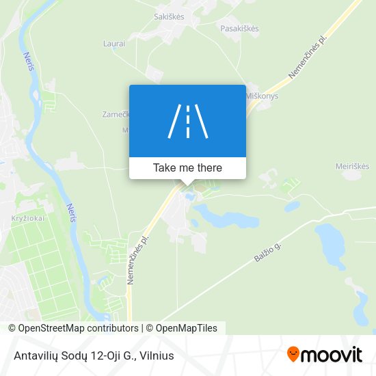Antavilių Sodų 12-Oji G. map