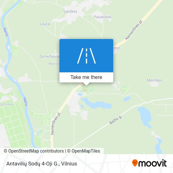 Antavilių Sodų 4-Oji G. map
