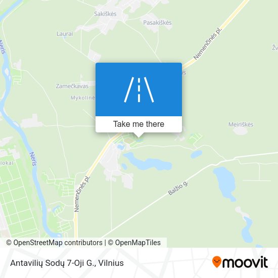 Antavilių Sodų 7-Oji G. map