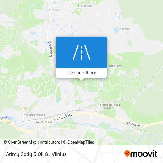 Arimų Sodų 5-Oji G. map