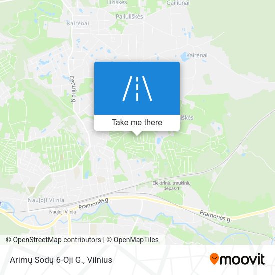 Arimų Sodų 6-Oji G. map