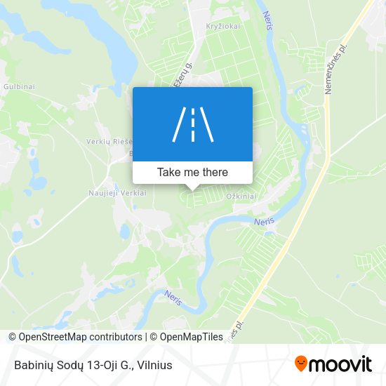 Babinių Sodų 13-Oji G. map