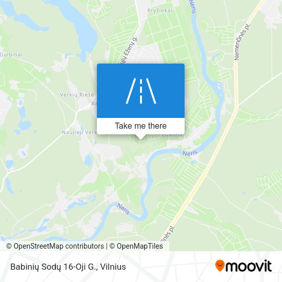 Babinių Sodų 16-Oji G. map