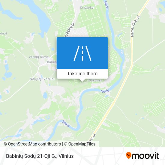 Babinių Sodų 21-Oji G. map
