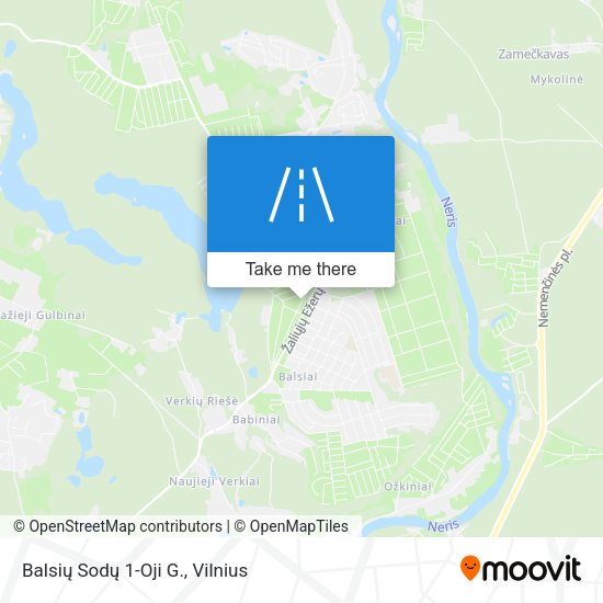 Balsių Sodų 1-Oji G. map