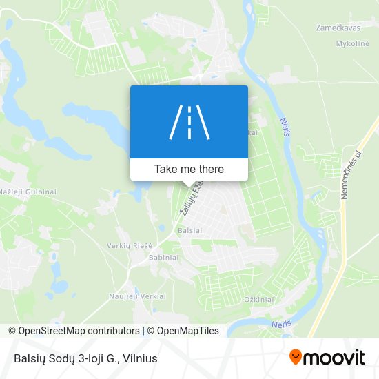 Balsių Sodų 3-Ioji G. map
