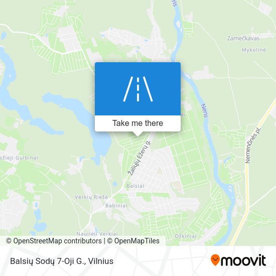 Balsių Sodų 7-Oji G. map